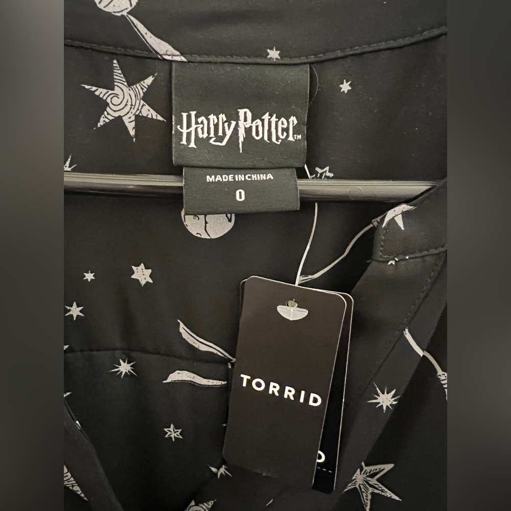Torrid Black Harry Potter Harper Blouse - Picture 2 of 3